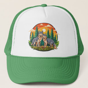 Casquette Deux loups