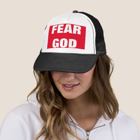Casquette d'évangélisation de Dieu de crainte (En situation)