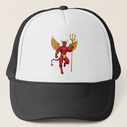 Casquette Devil with trident (Devant)