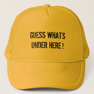 Casquette DEVINEZ CE QUI SE TROUVE ICI, chapeau de camionneu