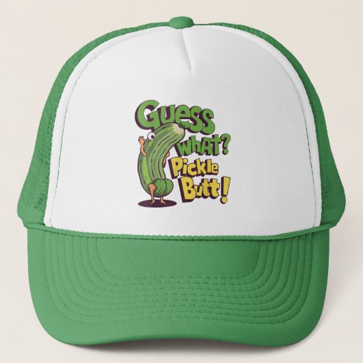 Casquette Devinez quoi_ Fessier de cornichon ! Concombre drô (Devant)