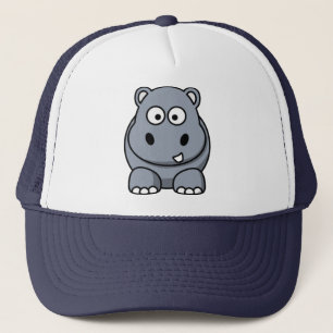 Casquette d'hippopotame de bande dessinée