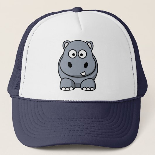 Casquette d'hippopotame de bande dessinée (Devant)