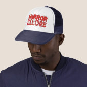 Casquette d'horreur bleu foncé (En situation)