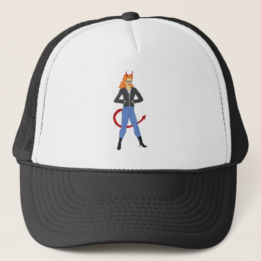 Casquette diable fille (Devant)