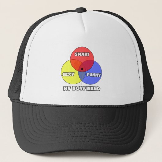 Casquette Diagramme de Venn .. Mon petit ami (Devant)