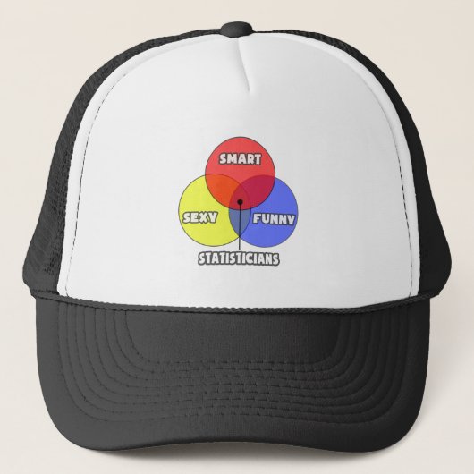 Casquette Diagramme de Venn .. Statisticiens (Devant)
