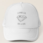 Casquette Diamond Girl Shine personnalisée (Devant)
