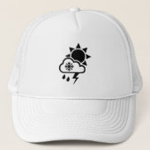 Casquette d'icônes météo (Devant)