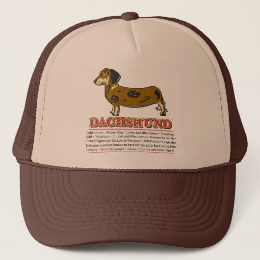Casquette Dictionnaire Dachshund (Devant)