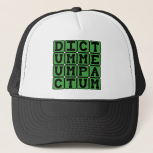 Casquette Dictum Meum Pactum, Ma Parole est un Lien