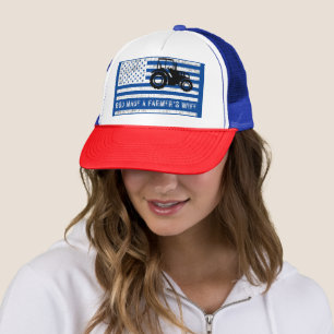 Casquette Dieu a créé la foi chrétienne d'une femme d'agricu