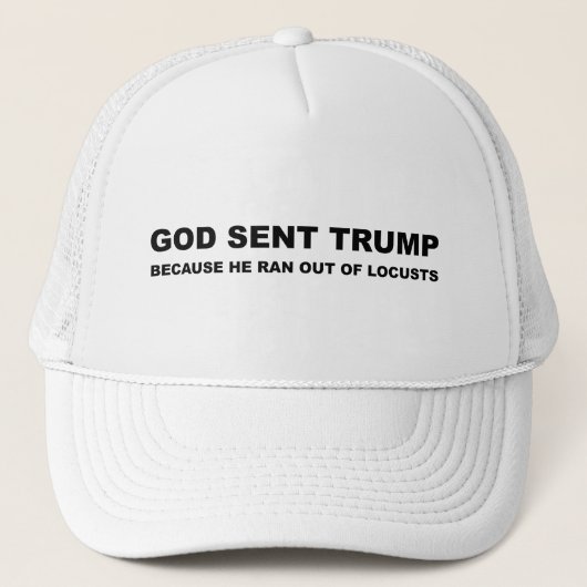 Casquette Dieu A Envoyé Trump Parce Qu'Il Éloignait Les Criq (Devant)