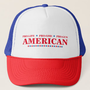 Casquette Dieu Anti-avortement Arme Américaine Rouge Blanc B