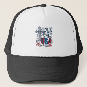 Casquette Dieu bénisse le maillot patriotique vintage de la