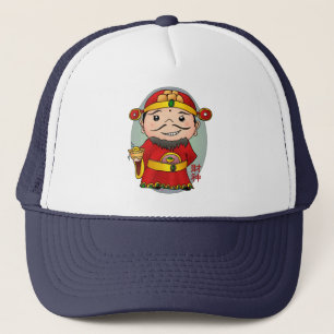 Casquette Dieu chinois mignon de la richesse