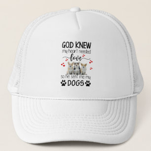 Casquette Dieu Corgi savait que mon cœur avait besoin d'amou