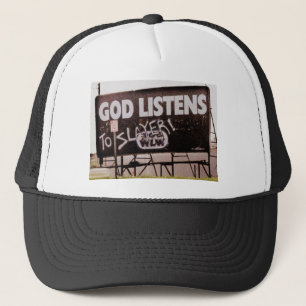Casquette Dieu écoute le tueur