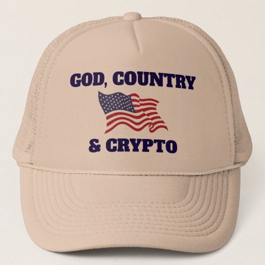 Casquette Dieu, Pays & Chapeau Crypto (Devant)