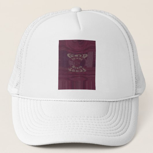 Casquette Dieu vous bénisse Giraffes Art Imprimer/Design (Devant)