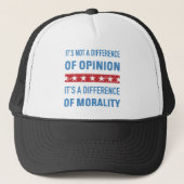 Casquette Différence De Moralité Anti-Trump (Devant)