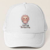 Casquette Dinde de Thanksgiving mignonne (Devant)