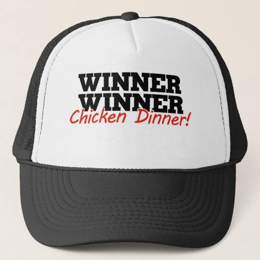 Casquette Dîner de poulet gagnant (Devant)