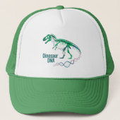 Casquette Dinosaure ADN Squelette - Code génétique préhistor (Devant)