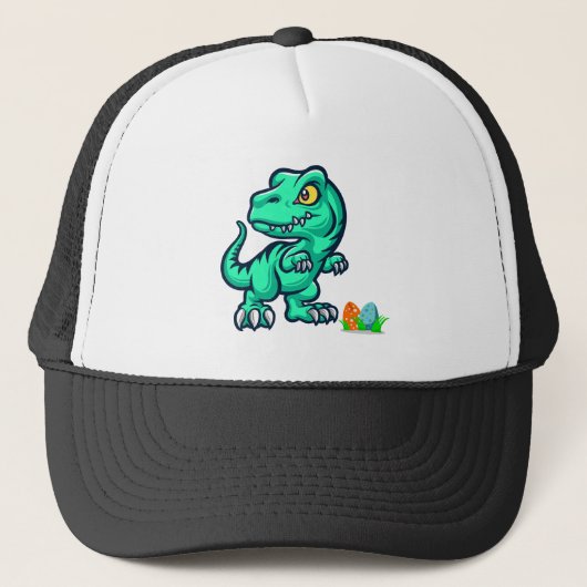 Casquette dinosaure avec des œufs (Devant)