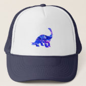 Casquette Dinosaure bleu électrique (Devant)