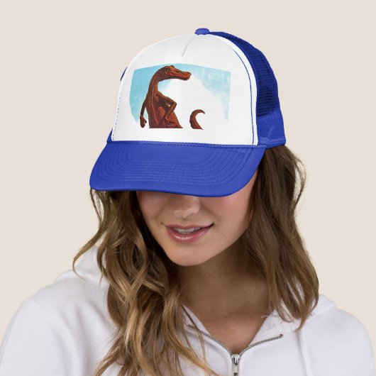 Casquette Dinosaure de Hadrosaurus (En situation)