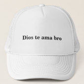 Casquette Dios Te Ama Bro Gorra – Fe Urbana con Estilo Retro (Devant)