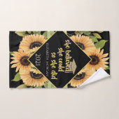 Casquette diplômé de la Parties scintillant des to (Serviette à main)