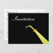 Casquette diplômé, Fête de diplôme Invitation (Devant / Derrière)