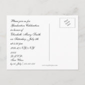 Casquette diplômé, Fête de diplôme Invitation (Dos)