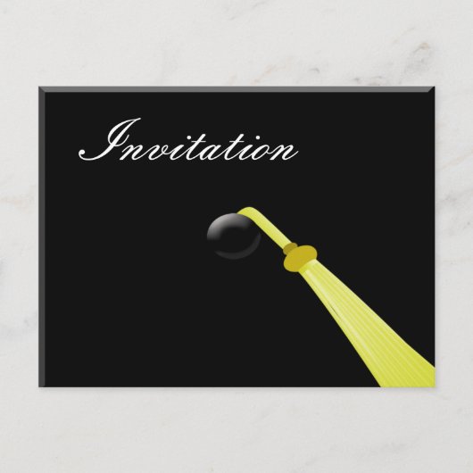 Casquette diplômé, Fête de diplôme Invitation (Devant)