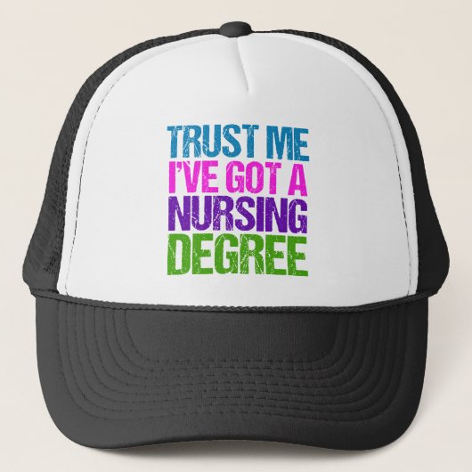 Casquette Diplôme Funny Nurse (Devant)