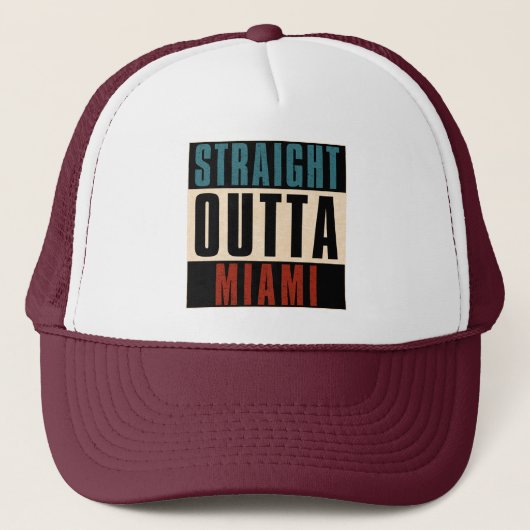 Casquette Direct Outta Miami Floride FL (Devant)