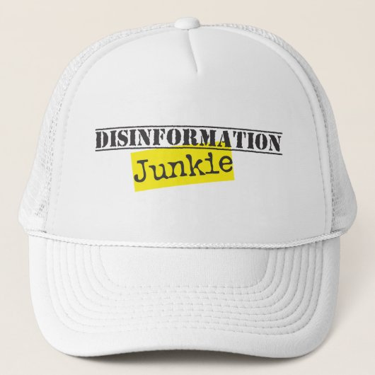 Casquette Disinformation Junkie (Devant)