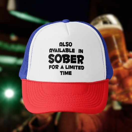 Casquette Disponible dans SOBER pour un temps limité drôle