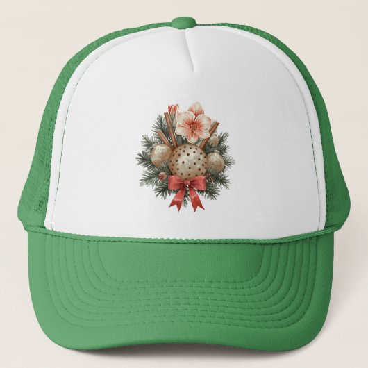 Casquette Disposition de Panettone de Noël (Devant)
