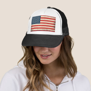 Casquette Distorsion Drapeau américain Patriotic Trucker Cha