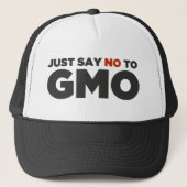 Casquette Dites juste non à GMO (Devant)