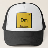 Casquette Dm - Drummer Funny Chimie Élément Symbole Tee (Devant)