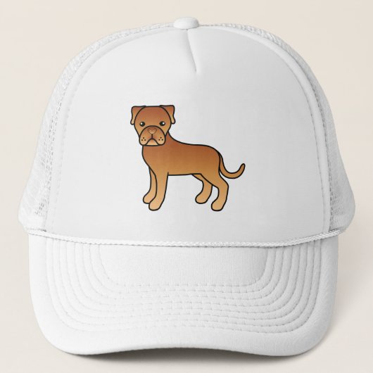 Casquette Dogue De Bordeaux Cute Dessin Chien (Devant)