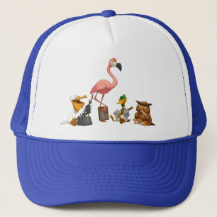 Casquette d'oiseaux d'O de bande de cruche