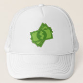 Casquette Dollar de l'argent du dessin (Devant)