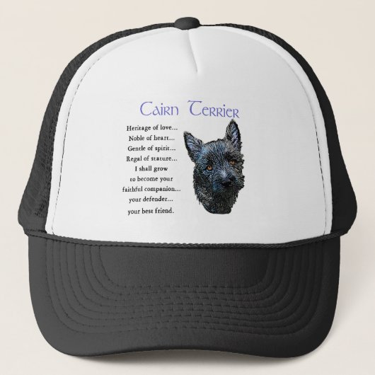 Casquette Don d'art Cairn Terrier (Devant)