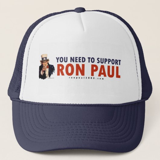 Casquette d'Oncle Sam de Ron Paul (Devant)