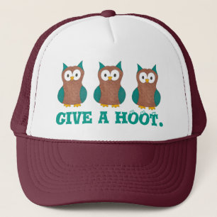 Casquette Donnez un dessin intelligent CHAUD Oiseaux de Chou